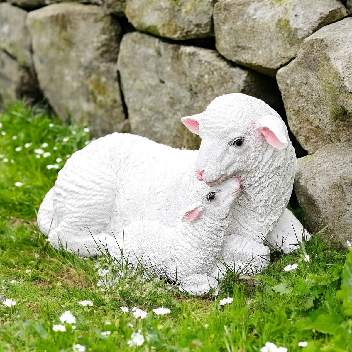 Lamb statues for garden - Etsy 日本