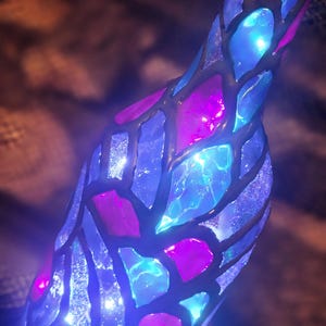 HANDPAINTED GLASS BOTTLE