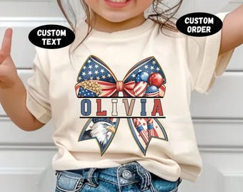 Personalized Girl 4th Of July Png,  Girl America Png, Independence Day Png, Patriotic Png, Fireworks, coquette bow png, toddler 4th of July.