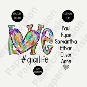 Custom Grandma Life PNG: Mom With Kids Design (Digital Download)