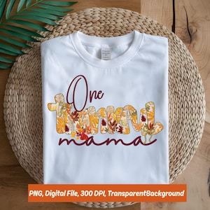 Thankful Mama PNG: Fall Coquette Pumpkin Sublimation (Digital Download)
