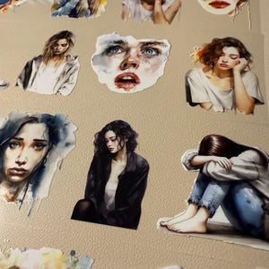 Cinta adhesiva Washi PET Emociones Tristes 10 m