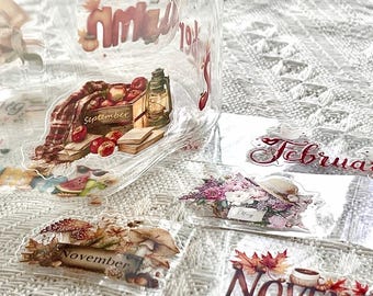 PET Washi Tape Monate des Jahres 10m