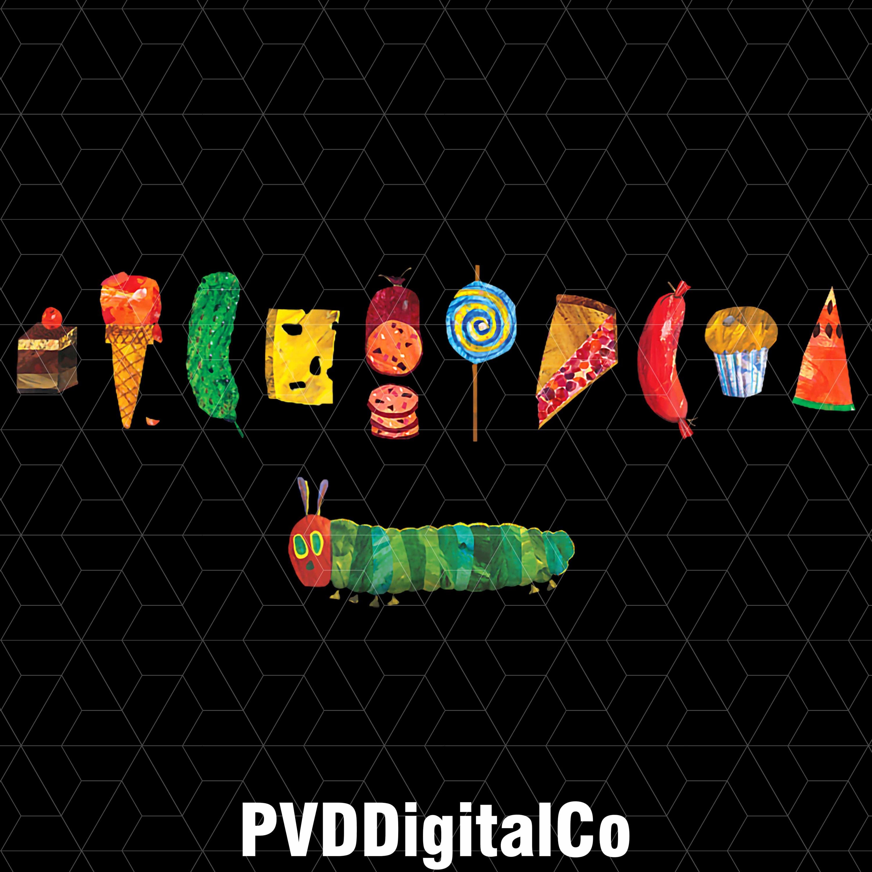 Eric Carle the Very Hungry Caterpillar Feast Png, Back to School Png ...