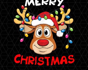 Reindeer Christmas Png, Christmas Lights Png, Reindeer Png, Christmas Xmas Png, Xmas Lights Png, Christmas  Reindeer Png, Xmas Gift