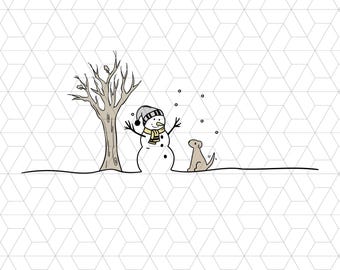 Snowman Dog Christmas Png, Snowman Winter Png, Snowman Holiday, Christmas Dog Png, Christmas Snowman Png, Christmas Tree Png,Funny Christmas