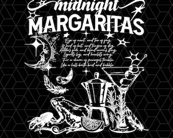 Midnight Margaritas Png, Fall shirt, Basic Witch Png, Spooky Png, Halloween Png, Tequila Png,Witchy Png, Spooky Drinking Png,Halloween Party
