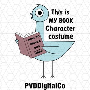 This Is My Book Character Costume Png, Read Mo Books Png, Book Lover Gift, Mo Friends Png, Teacher Librarian Png,Piggie Elephant Pigeons Png