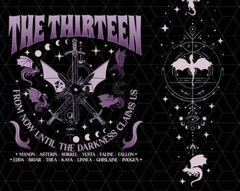 The Thirteen Throne Of Glass Png, From Now Until The Darkness Claims Us Png, We Are The Thirteen Png, Book Club, Fantastic Reader, Bookish