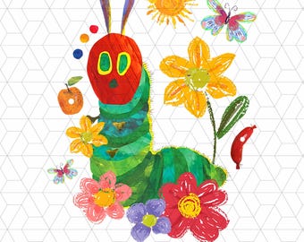 Hungry Caterpillar Surprised Transformation Back To School Png, The very Hungry Caterpillar Png, Butterfly Teacher Gifts, Back to School Png