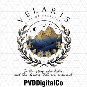 Velaris City Of Starlight Png, Velaris ACOTAR Png, The Night Court Png, Court of Dreams Png, Rhysand Png, Bookish Png, Book Lover Png