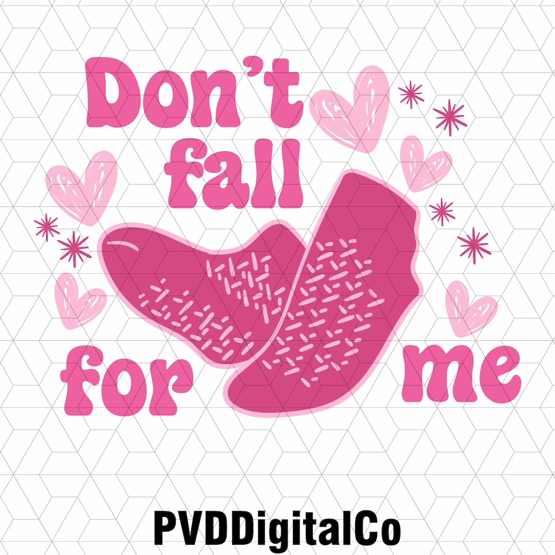 Don't Fall for Me Png, Nurse Png, Nurse Valentine Png, CNA Fall Risk ...