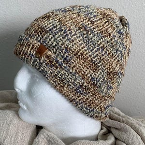 Handmade Hat - Knitted Slouchy Beanie - Thick Ski/Snowboarding / Hiking Winter Hat