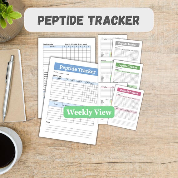 Peptide Tracker | Injection Log | Medication Record | GLP Tracker | Serum Log