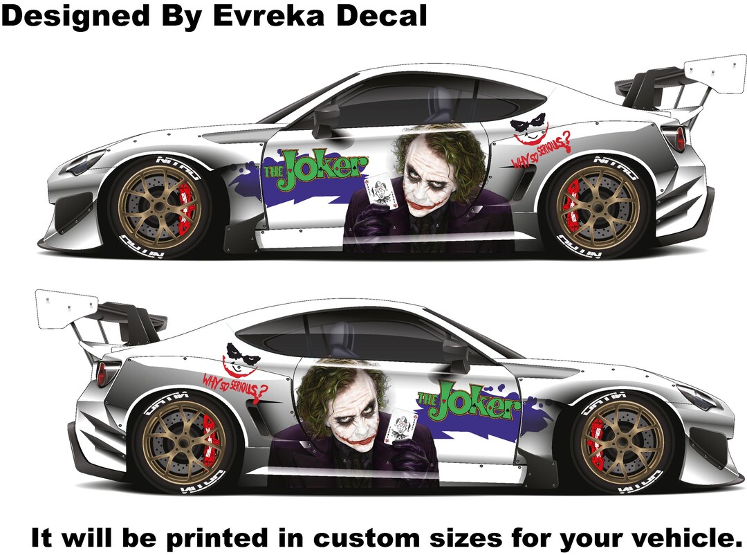 Rev up Your Ride With Joker Car Decals: Get a Smile From the Dark Side ...