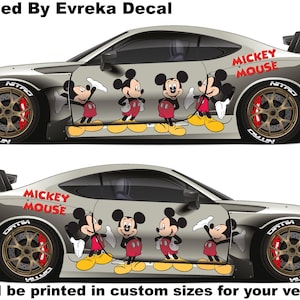 Decalque Floral Mickey, Decalque Disney, Adesivo de Carro Disney, Presente Disney, Mickey, Presente Mickey, Presente para Ela