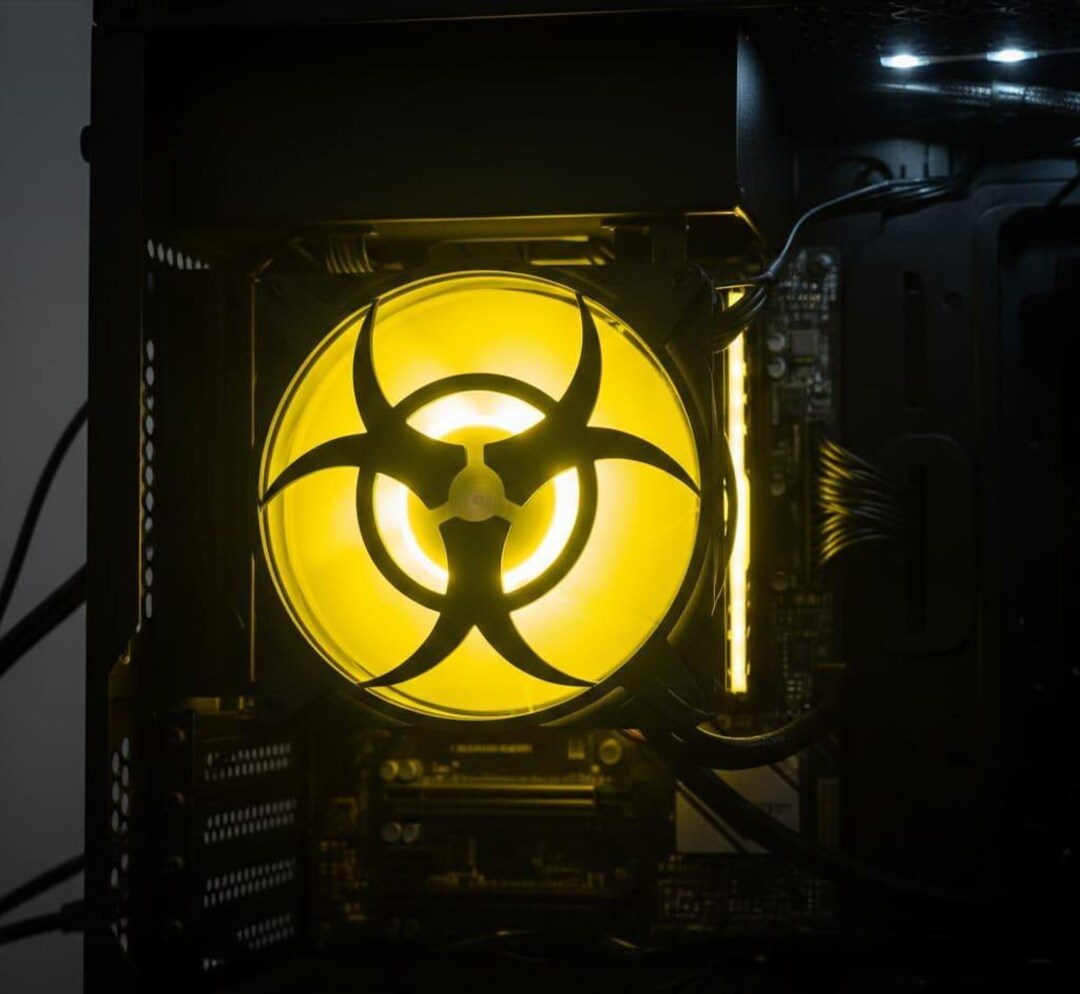 Biohazard - PC Fan Cover (120mm or 140mm) - Etsy