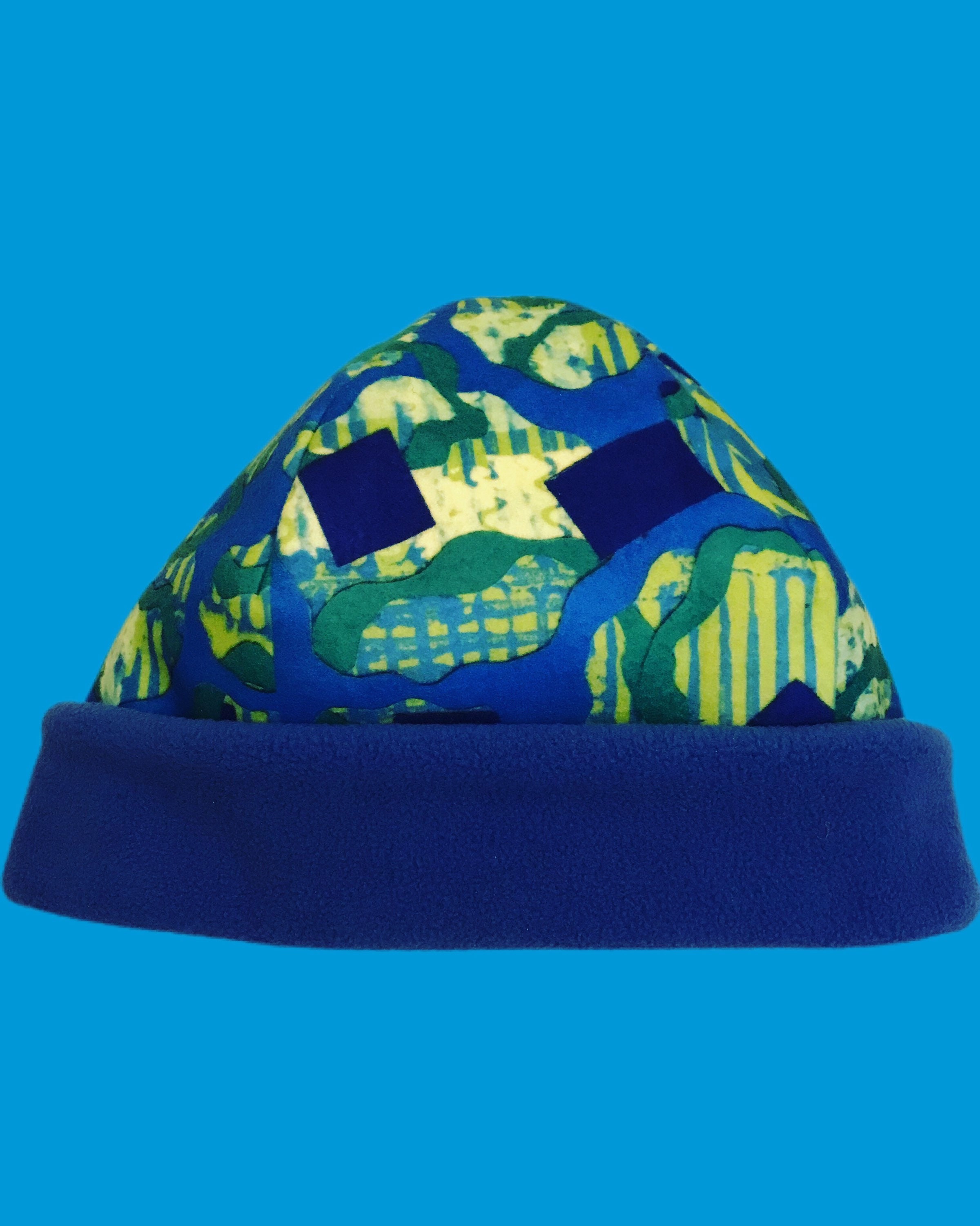 Winter Hat Double Fleece Layers Wide 