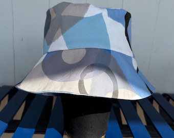 Bucket Hat,  Beach Bucket Hat,  Summer Hat, Adult Hat, Brightly Colored Hat, Lined Sun Hat.
