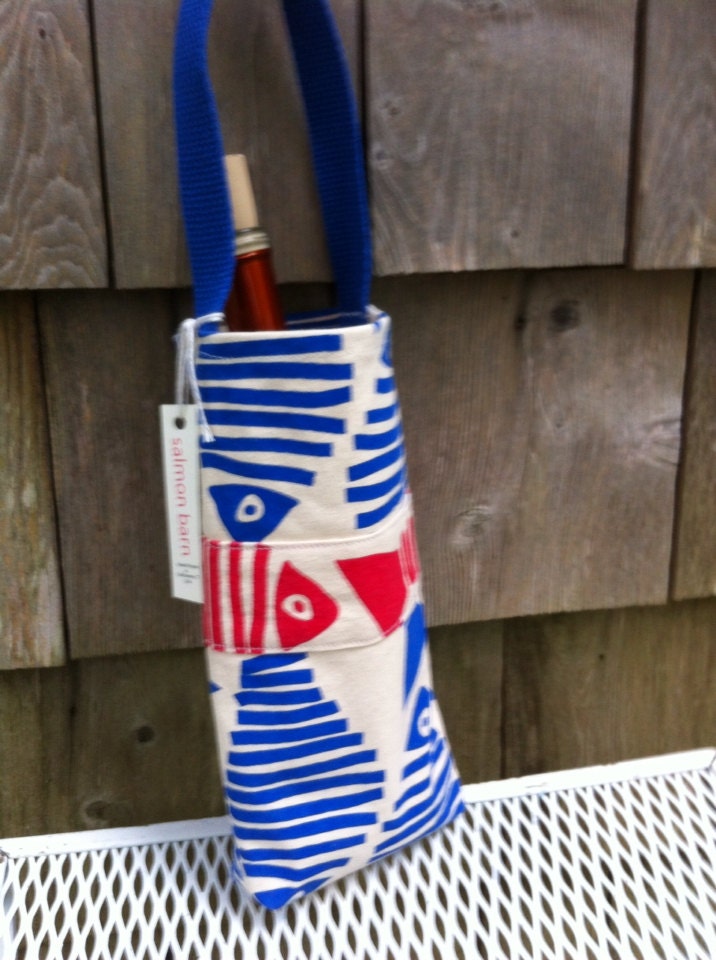 Nautical Wine Bag FREE SHIPPING Tote Bottle Bag Beach Wedding Etsy