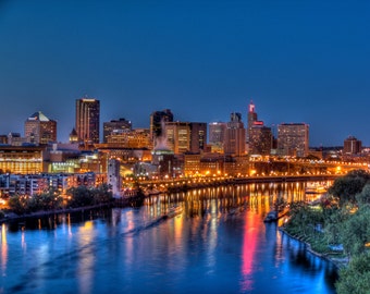 St. Paul, MN Skyline - Fine Art Print