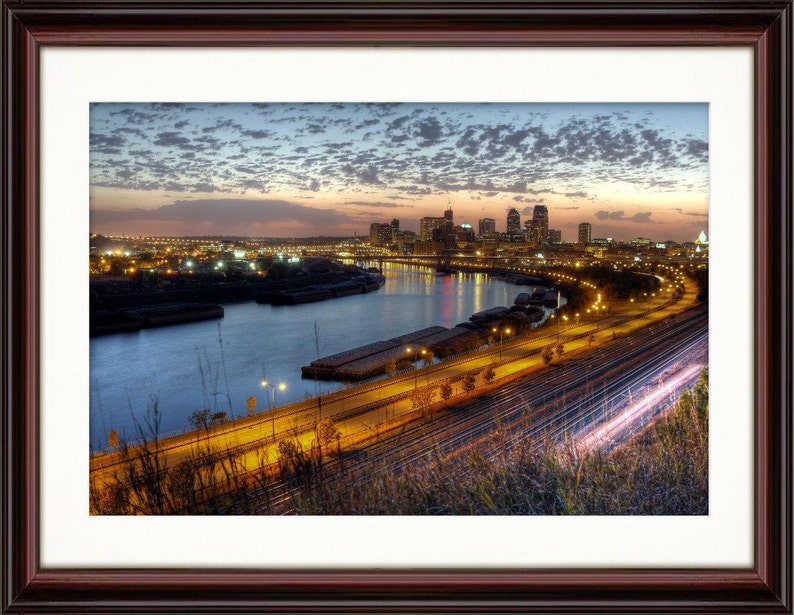 St. Paul, MN Skyline at Sunset Fine Art Print image 2