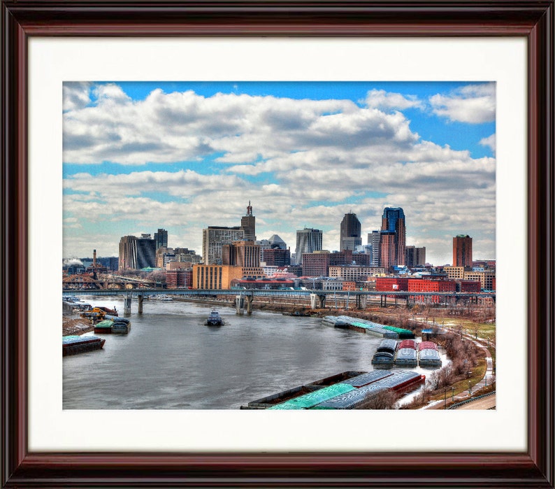 St. Paul, MN Winter Skyline Fine Art Print image 3