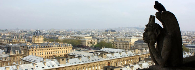 Gargoyles of Paris, France Fine Art Print image 1