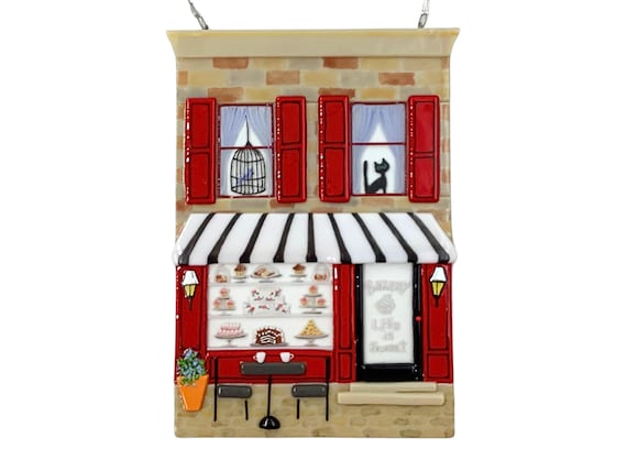 Bakery fused glass building