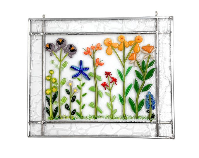 Pressed Flowers Panel