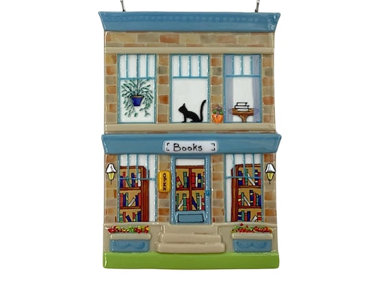 Bookstore fused glass building