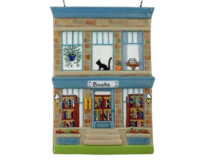 Bookstore fused glass building