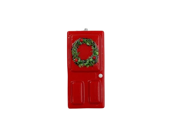 Door Christmas ornament fused glass