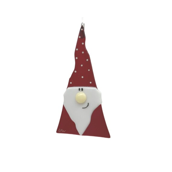 Gnome fused glass sun catcher
