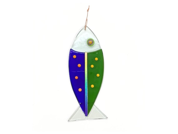 Fused glass fish