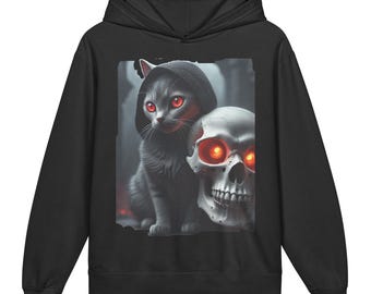 Sensenmann Pfoten Jugend leichtes Kapuzensweatshirt