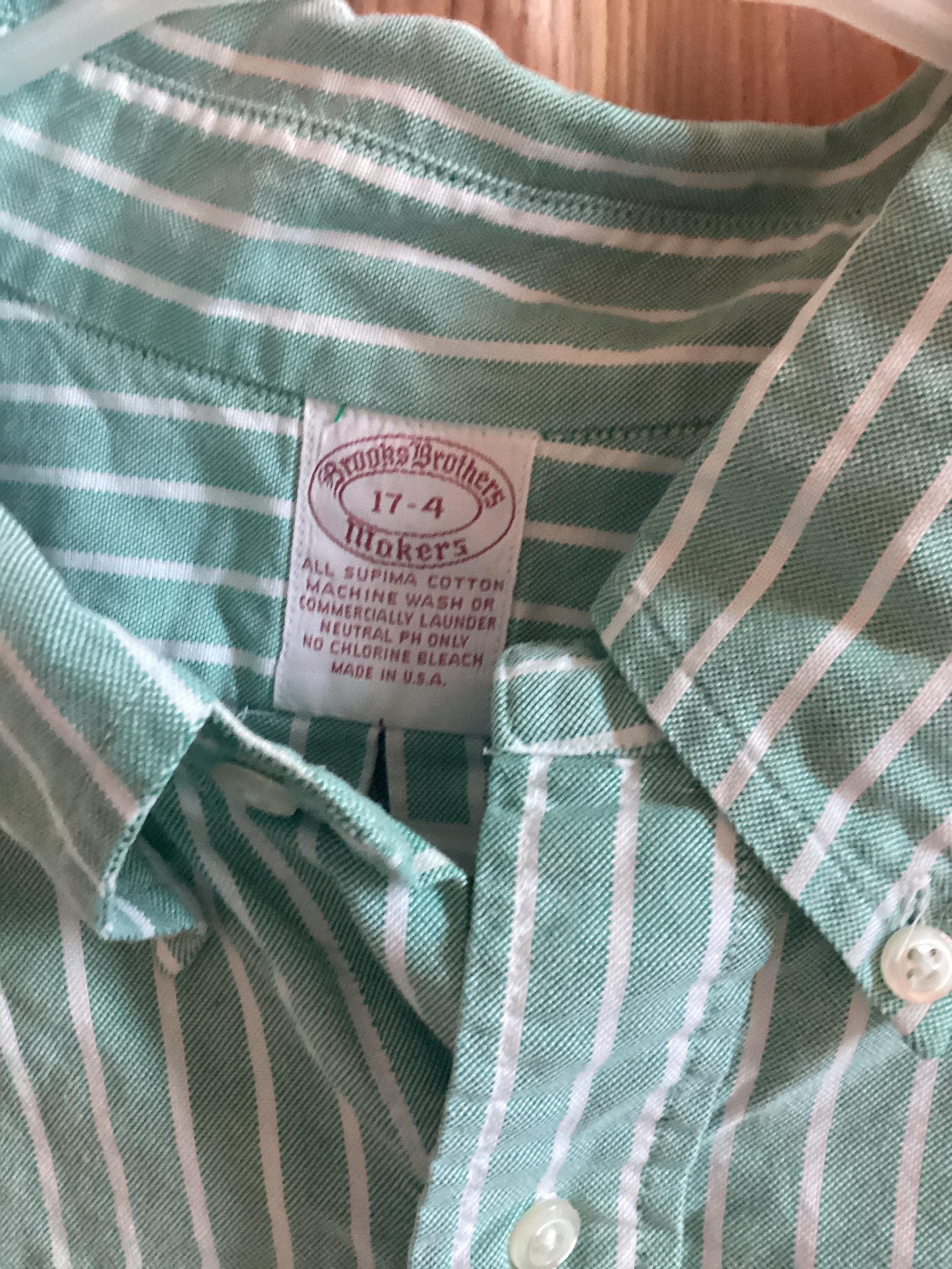 【Sale】60s Brooks Brothers BDシャツUSA製 古着 60年代 ブルックスブラザーズ Brooks Brothers 6つボタン