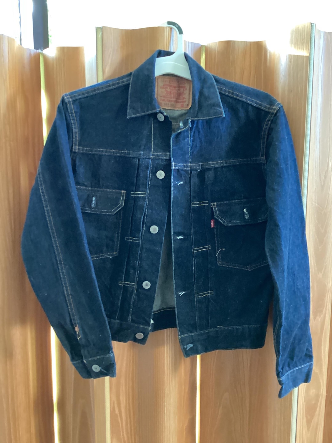 90s LVC 555 Levi's Type 2 Jacket Valencia 555 Stamp Size 36 - Etsy