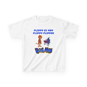 Flippy Ki Yay NEW DOGMAN MOVIE Kids Shirt | Funny Graphic Tee Kids | Dogman Movie Quote Shirt | Cartoon | Unisex Kid T-Shirt | Gift for Kids