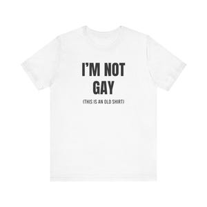 Im not gay shirt funny this is an old shirt t shirt queer pride festival gay lgbt lesbian funny shirt Unisex Jersey Short Tee funny tshirt