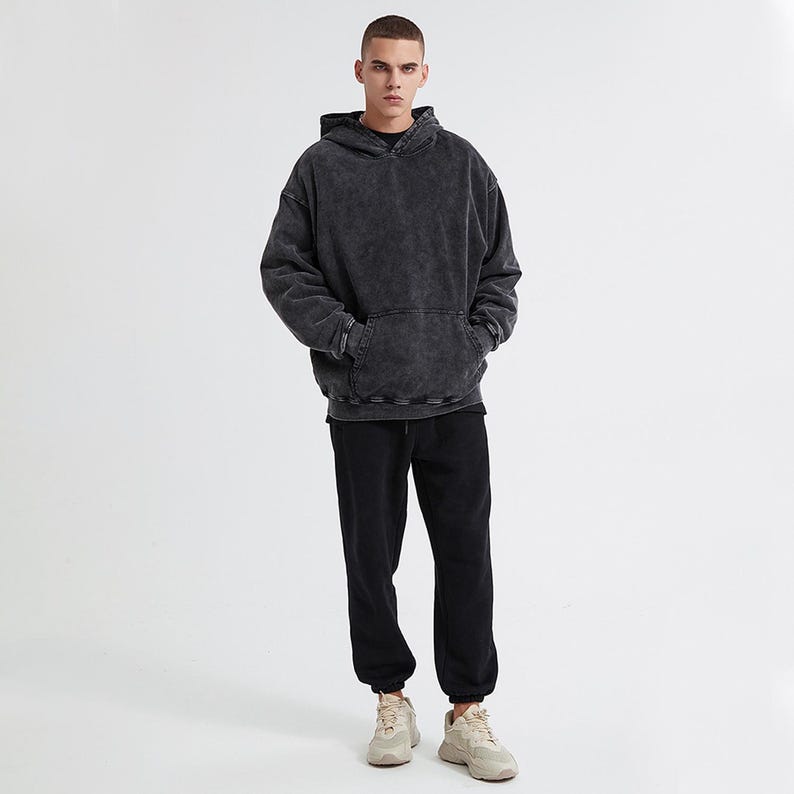 Acid Wash Oversize Hoodie -Vintage Hoodie Herbst Winter Hoodie Hoodie Hoodie Geschenkidee Säure Hoodie Herbst Hoodie Vintage Hoodie Herbst Winter Bild 2