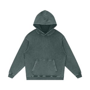 Washed Gray Hoodie Etsy