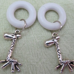 Giraffes Rubber Earrings pr