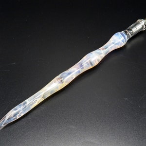 Pluma de inmersión de vidrio en rosa pálido - pluma estilográfica de vidrio - pluma estilográfica de vidrio para plumas de dibujo y caligrafía - opción de conjunto de caligrafía de regalo