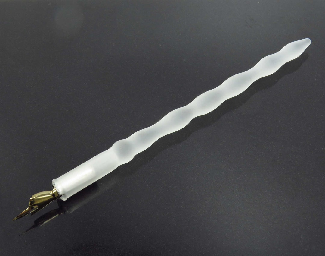Frosted Glass Dip Pen Glass Fountain Pen for Calligraphy & - Etsy