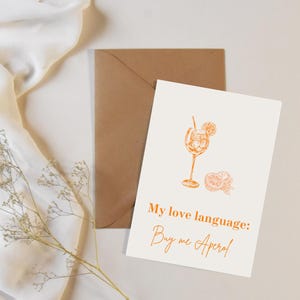 Cartolina Aperol Biglietto d'auguri regalo Aperol Spritz Biglietto d'auguri Wallart Aperol Card