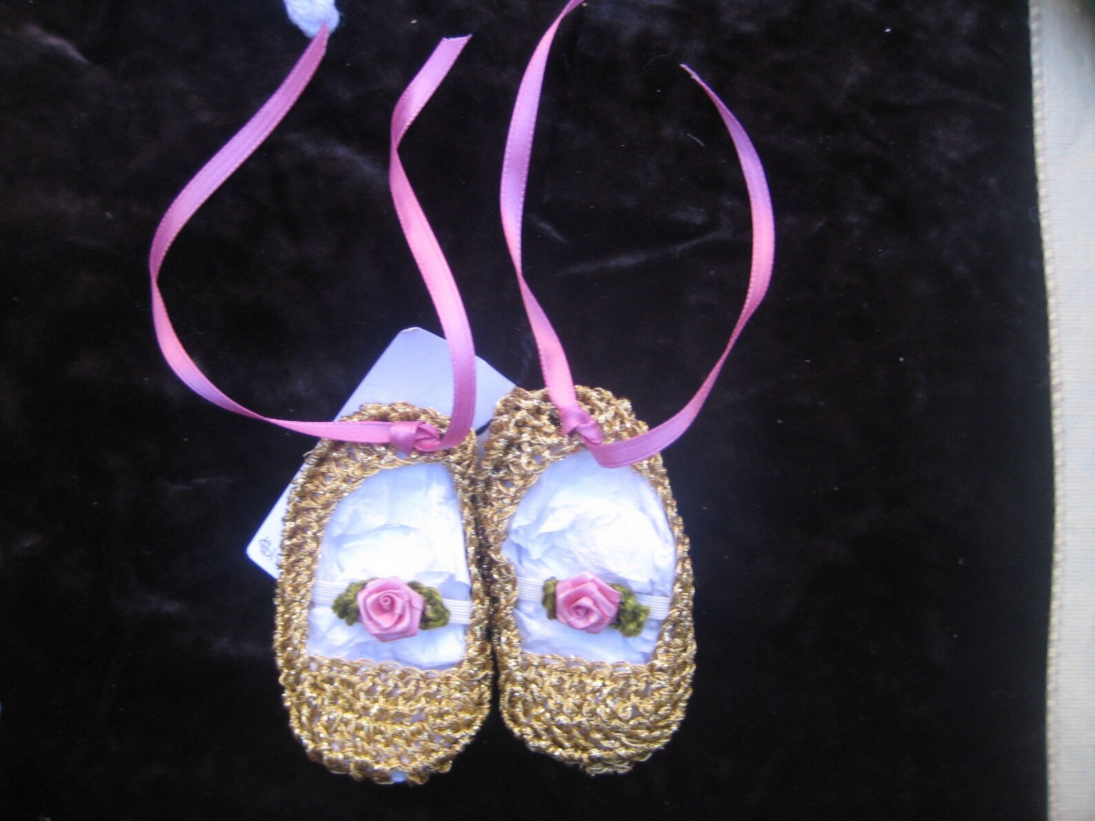 crocheted infant or baby booties ballet shoes crocheted infant or baby booties ballet shoes