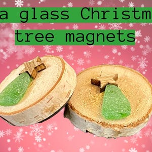 Sea Glass Christmas Tree Magnet
