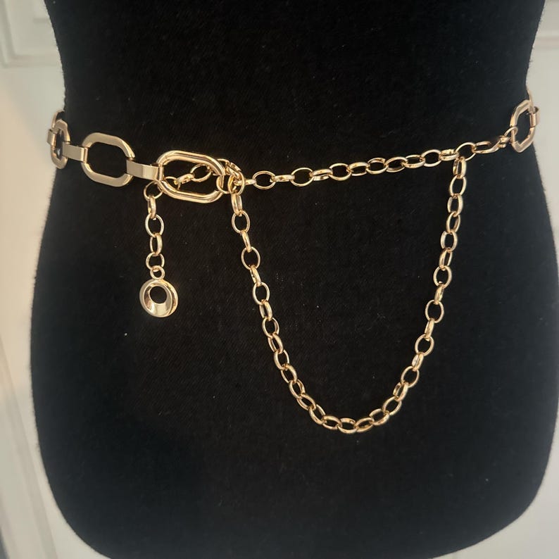 Black + Gold Oval Belt main image 1