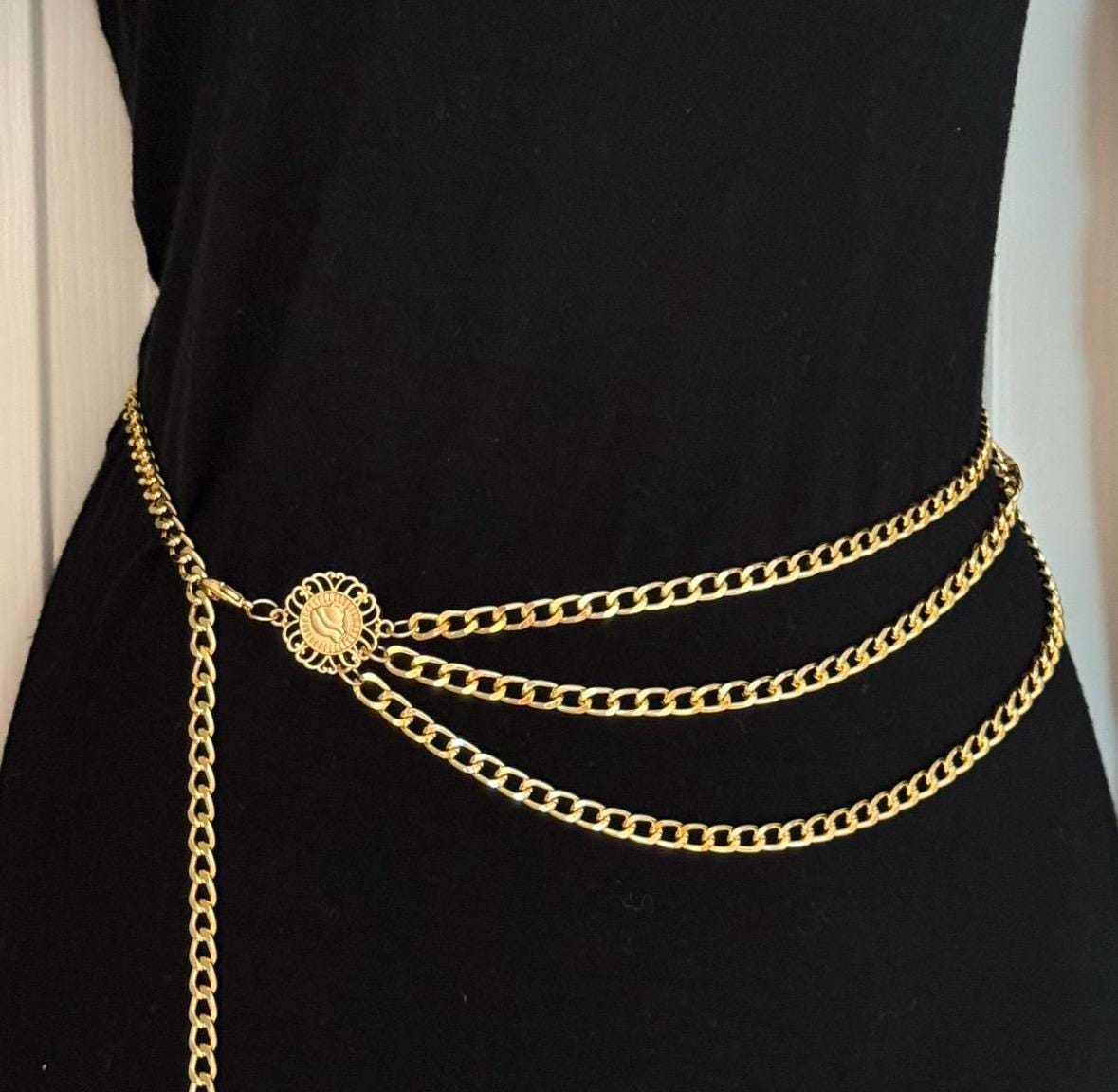 green emerald velvet dress NicoBlu® Cosima Sash Belt in Pale Gold Shimmer
